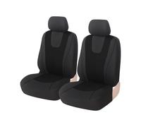 RVEVFBKBAL Voiture pour Citroën C2 C3 C4 pour Cactus C5 C4 pour Picasso C6 DS3 DS4 DS5 Ensemble Housses Siège Voiture en Tissu Coussin Protection Siège(2 Places - Noir)
