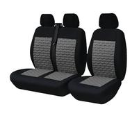 RVEVFBKBAL Voiture pour Citroën pour Relais Camion Van Mk6 2 + 1 Housses Siège Voiture Universelles(AD9509-Gray)