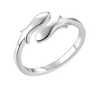 RVHAOODI 1PC Ring Adjustable Ring Silver Design pour les fêtes anniversaires et usure de tous les jours présente unique pour les êtres chers vous-même