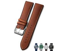 RVHAOODI 20mm 21mm 22mm Leather Watch Strap Black Brown Watch Bands For For Omega 300 For Hamilton For For IWC For Bracelet