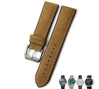 RVHAOODI 20mm 21mm 22mm Leather Watch Strap Black Brown Watch Bands For For Omega 300 For Hamilton For For IWC For Bracelet