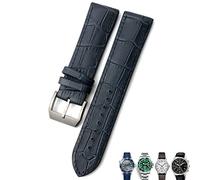 RVHAOODI 20mm 21mm 22mm Leather Watch Strap Black Brown Watch Bands For For Omega 300 For Hamilton For For IWC For Bracelet