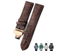 RVHAOODI 20mm 21mm 22mm Leather Watch Strap Black Brown Watch Bands For For Omega 300 For Hamilton For For IWC For Bracelet