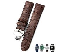 RVHAOODI 20mm 21mm 22mm Leather Watch Strap Black Brown Watch Bands For For Omega 300 For Hamilton For For IWC For Bracelet