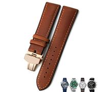 RVHAOODI 20mm 21mm 22mm Leather Watch Strap Black Brown Watch Bands For For Omega 300 For Hamilton For For IWC For Bracelet