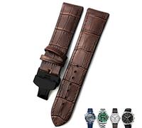 RVHAOODI 20mm 21mm 22mm Leather Watch Strap Black Brown Watch Bands For For Omega 300 For Hamilton For For IWC For Bracelet