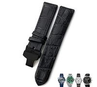 RVHAOODI 20mm 21mm 22mm Leather Watch Strap Black Brown Watch Bands For For Omega 300 For Hamilton For For IWC For Bracelet