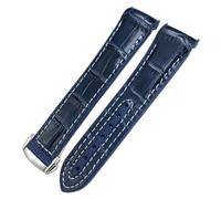 RVHAOODI 22 mm 21 mm 20 mm Nouveau tissu en nylon Cow Hide Composite Watch Band Ajustement pour Omega 300 Planet Ocean 600 Watch Socle