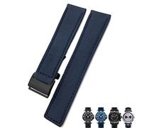 RVHAOODI 22mm Canvas Nylon Watch Strap Blue Green Watch Band For Breitling CHRONOMAT NAVITIMER SUPEROCEAN For Men Bracelet