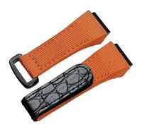 RVHAOODI 25mm Men Nylon Fabric With Leather Watchband For Richard Watch Mille Strap Band Bracelet Buckle For Spring Bar Version