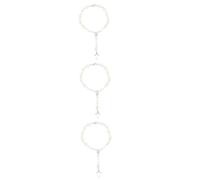 RVHAOODI 3pcs Baptême perle pour femmes plastics creux perlés pour hommes