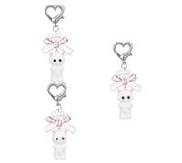 RVHAOODI 3pcs Cat en peluche Keychain Soft Plux Accessory Course pour la fête des cartes d'anniversaire