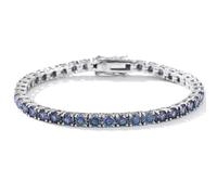 RVHAOODI 6-9 pouces rond coupé coloré Blue Moisanite Tennis pour D Color Lab Créé Diamond Tennis Perfect for Daily Wear