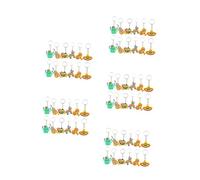RVHAOODI 60 PCS Chain de porte-clés Charms Sac Keychain Charms Cactus Keychain Fiesta Party Keychain Purse Charm Pendant Car clés Pendant Pendent Mexican Pendentif Key Rings PVC