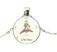RVHAOODI 925 Sterlingfox pour les femmes et les hommes, Fox Under the Moon Little Prince Glass Dome Collier, Fox Girl Initial Collier, Fox Bijoux pour femmes, bijoux