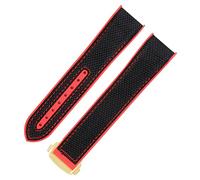 RVHAOODI Bande de montre en caoutchouc pour le déploiement pliant Omega boucle boucle fermoir de luxe en nylon de silicium bracelet accessoires