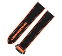 RVHAOODI Bande de montre en caoutchouc pour le déploiement pliant Omega boucle boucle fermoir de luxe en nylon de silicium bracelet accessoires