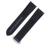 RVHAOODI Bande de montre en caoutchouc pour le déploiement pliant Omega boucle boucle fermoir de luxe en nylon de silicium bracelet accessoires
