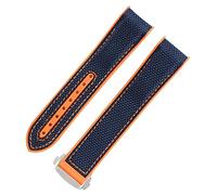 RVHAOODI Bande de montre en caoutchouc pour le déploiement pliant Omega boucle boucle fermoir de luxe en nylon de silicium bracelet accessoires