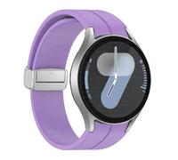 RVHAOODI Bangle d'origine en silicone pour Galaxy Watch 6 Cassic 43 mm 47 mm 5pro 45 mm Watch Fe 4 5 6 7 40 44 mm Bracelet de boucle magnétique Bracelet