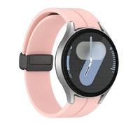 RVHAOODI Bangle d'origine en silicone pour Galaxy Watch 6 Cassic 43 mm 47 mm 5pro 45 mm Watch Fe 4 5 6 7 40 44 mm Bracelet de boucle magnétique Bracelet