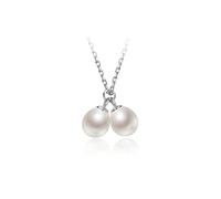 RVHAOODI Bijoux/Colliers S925 Collier de perle d'eau fraîche Chaîne de pendentif 6-7 mm White Drop Shape Fashion Femelle Bijoux Gift Pendants pour femmes