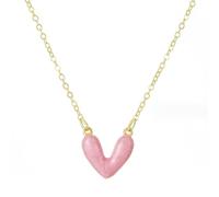RVHAOODI bijoux femmes cadeaux de la Saint Valentin pour ses cristaux en strass Choker amour coeur pendent