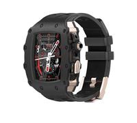 RVHAOODI Boîtier de montre en métal avec film trempé et kit de modification de bracelet de montre, pour 9 8 7 6 5 4 SE 44 mm 45 mm Series Watch Refit Accessoires de rechange