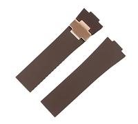 RVHAOODI Bracelet Watch Bracelet Silicone Watch Band pour Ulysse-Nardin Marine imperméable Rubber Watchstrap Sports 25 * 12mm Man Watchs Sport