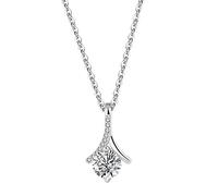 RVHAOODI Charmants cadeaux d'âme pour les femmes argentés zirconi la chaîne de bijoux de bijoux petite amie festival d'anniversaire