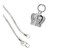 RVHAOODI Collier de couronne brillante pour femmes filles, collier de pendentif royal exquis - pendentif de la couronne, collier de diadème pour femmes, Saint-Valentin, mariage, fête d'anniversaire