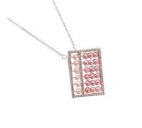 RVHAOODI Collier De Perles Boulier Pour Femme 1 Pièce En Fme De Boulier Collier De Perles De Clavicule D'Anniversaire Accessoires De Cou Pendentif Suspendu Chaîne De