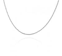 RVHAOODI Collier de torsion de 2 mm en argent sterling pour hommes Colliers de chaîne de corde en argent géométrique Colliers de bijoux