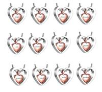 RVHAOODI Collier urn de crémation à double cœur pour gravure papa/maman/fils/grand-mère/grand-père/sœur KeepSake Memorial Jewelry Hold Ashes-oncle