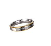 RVHAOODI Couple anneaux pour toujours anneau de groupe d'amour pour le mariage de la Saint