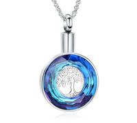 RVHAOODI Crémation Urn Collier For Ashes Tree of Life Collier Collier Crémation Savouinage Mémorial