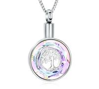 RVHAOODI Crémation Urn Collier For Ashes Tree of Life Collier Collier Crémation Savouinage Mémorial