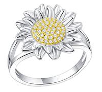 RVHAOODI Cubic Zirconia Sunflower Fashion for Women Women's Jewelry Promise Unique Idea