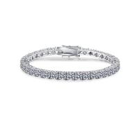RVHAOODI Diamant 3-moissanite pour le tennis de couleur d 925 argent sterling pour bracelet Moissanite