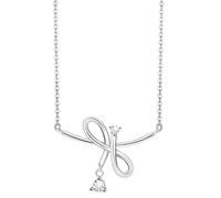 RVHAOODI Exquis argent nœud papillon tendance des cadeaux de bijoux de tempérament simple pour les filles de petite amie
