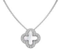 RVHAOODI Feuille pour les femmes 5a Cubic Zirconia Lucky plaquée bijoux Valentin Girls Girl