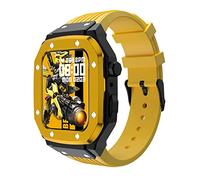 RVHAOODI For Band Case 45MM 44MM 42MM Modification Mod Kit Metal Frame Silicone Strap For Iwatch 7 6 5 4 SE Series Mod Strap Case
