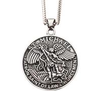 RVHAOODI Hommes, chaînes bijoux hommes pendentifs archanges pendants hommes motard amulet