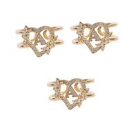 RVHAOODI Lettre de fleur anneau animaux mini-bouteilles bouteilles vintage décor boucles d'oreilles de mode ciseaux de corde légers de vêtements anneaux de la cire