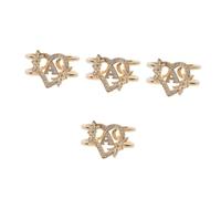 RVHAOODI Lettre de fleur anneau animaux mini-bouteilles bouteilles vintage décor boucles d'oreilles de mode ciseaux de corde légers de vêtements anneaux de la cire