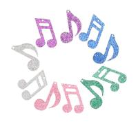 RVHAOODI Lot De 10 Pendentifs En Fme De Note De Musique Breloques Pour Boucles D'eilles En Acrylique