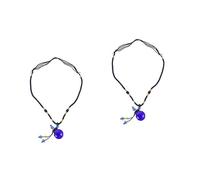RVHAOODI Lot De 2 Colliers Pendentifs Pratiques Pour Femmes Design Élégant En Tressée