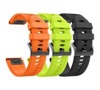 RVHAOODI Lot de 3 bracelets de montre Fenix 5/Fenix 6/Fenix 7 22 mm en silicone souple compatibles avec les bracelets de montre S62/Fenix 5 PLUS