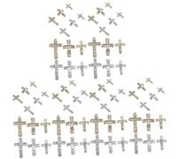RVHAOODI Lot De 3 Breloques À En Alliage En Fme De Croix Strass Pour Décation De Manucure 60 Pièces X 3