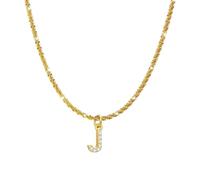 RVHAOODI Nouveau 2026 Fashion Zircon Crystal Letter Pendant Pendre en acier inoxydable Chaîne de corde Choker Bijoux initiaux Accessoires Trends Créatif Créative Gift for Women and Men